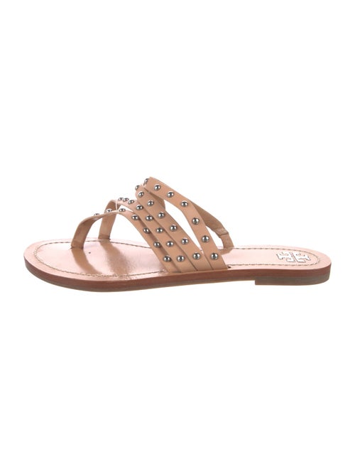 Tory Burch Leather Studded Accents Slides