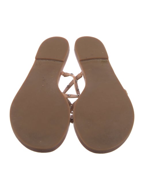 Tory Burch Leather Studded Accents Slides