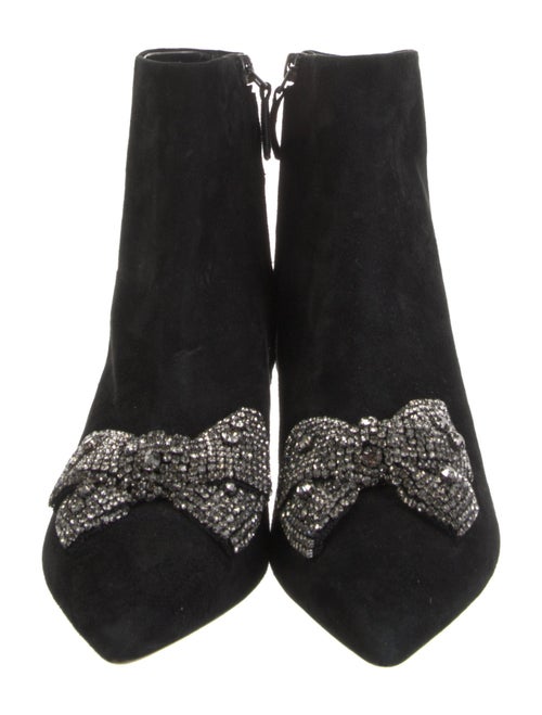 Tory Burch Suede Bow Accents Boots