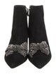 Tory Burch Suede Bow Accents Boots