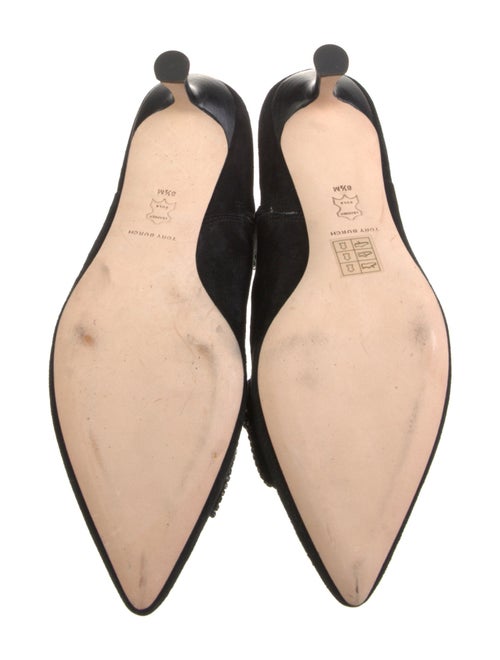 Tory Burch Suede Bow Accents Boots