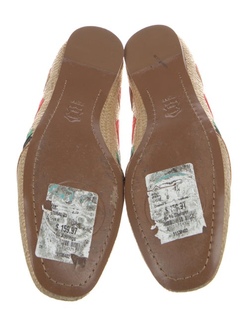 Tory Burch Raffia Printed Loafers