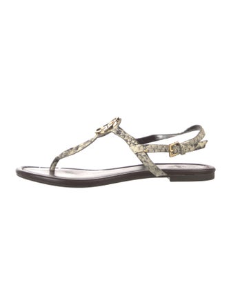 Tory Burch Leather T-Strap Sandals