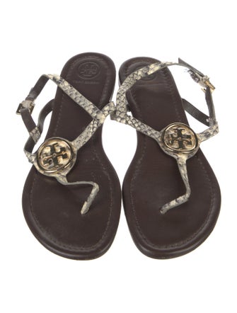 Tory Burch Leather T-Strap Sandals