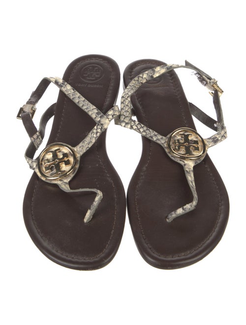 Tory Burch Leather T-Strap Sandals