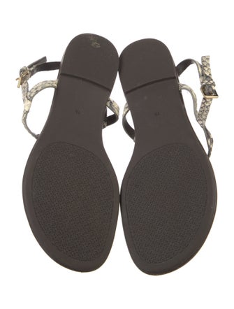 Tory Burch Leather T-Strap Sandals