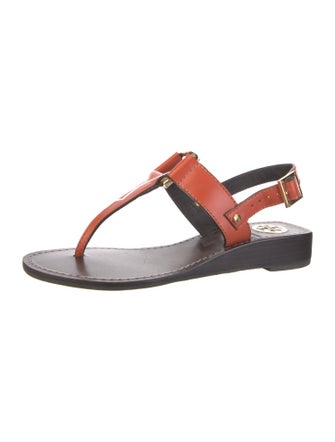 Tory Burch Leather T-Strap Sandals