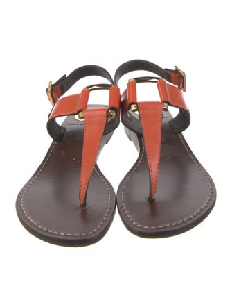 Tory Burch Leather T-Strap Sandals