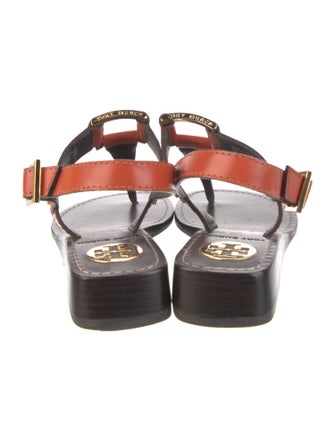 Tory Burch Leather T-Strap Sandals
