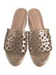 Tory Burch Leather Lasercut Accents Slides