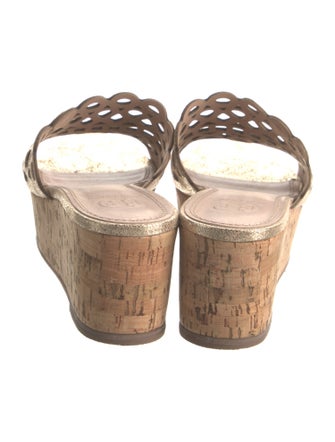 Tory Burch Leather Lasercut Accents Slides