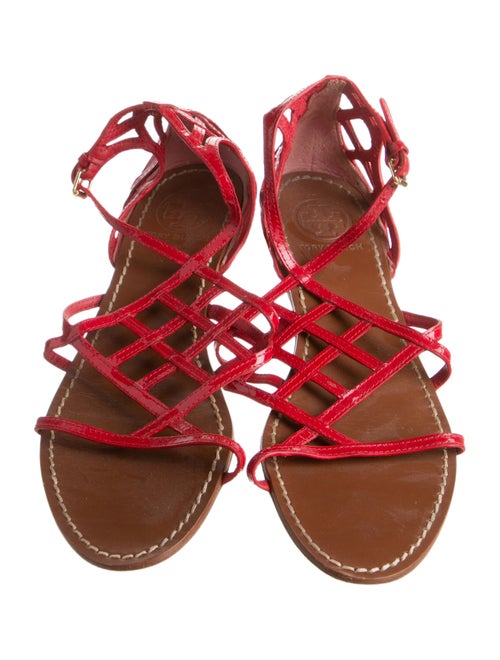 Tory Burch Patent Leather Slingback Sandals