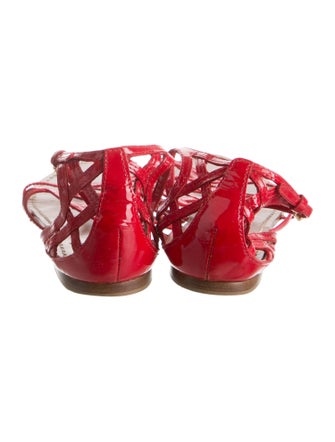 Tory Burch Patent Leather Slingback Sandals