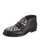 Tory Burch Leather Animal Print Loafers