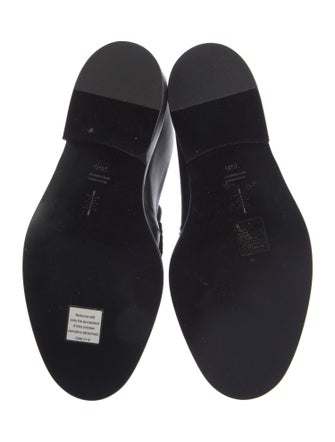 Tory Burch Leather Animal Print Loafers