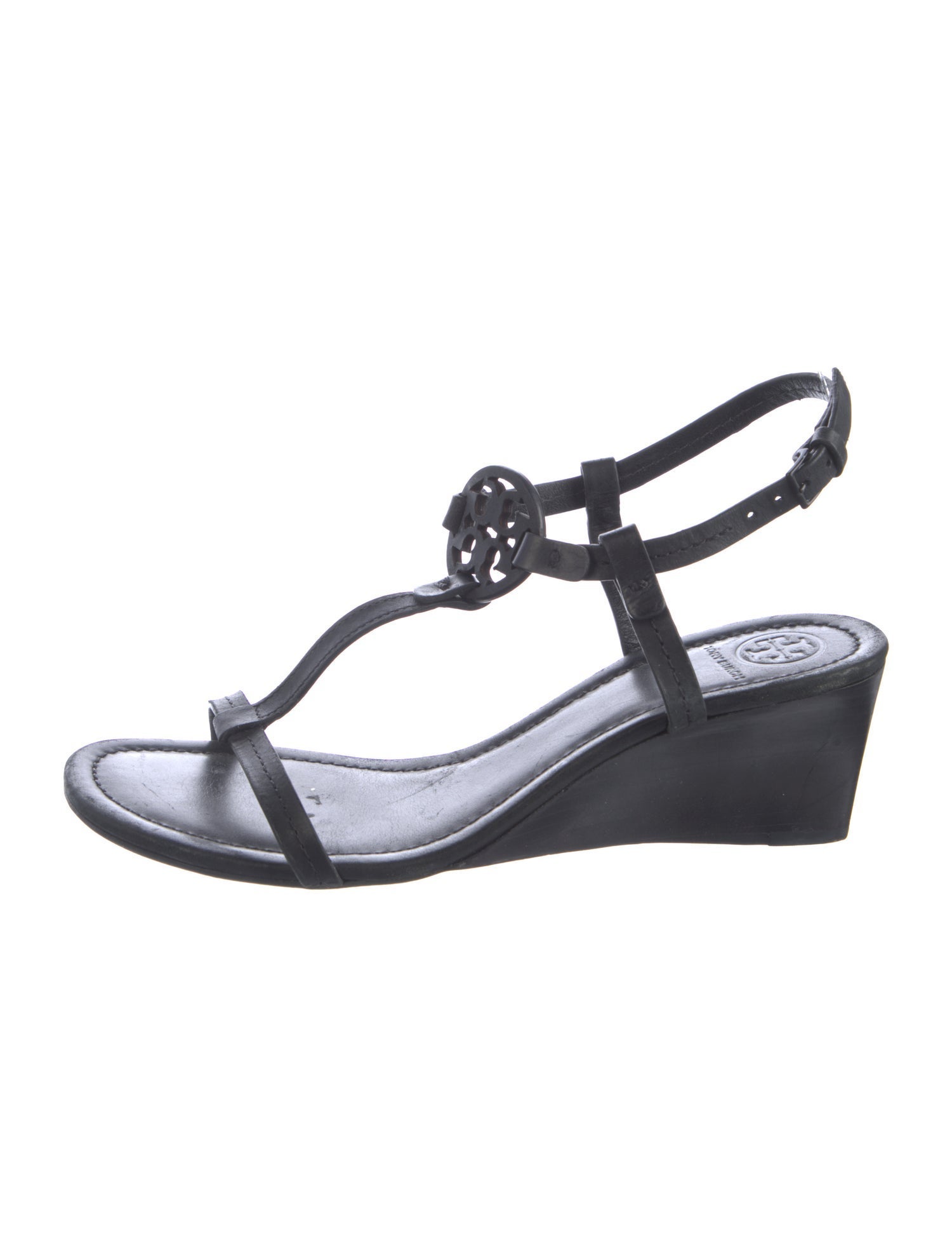 Tory Burch Leather T-Strap Sandals