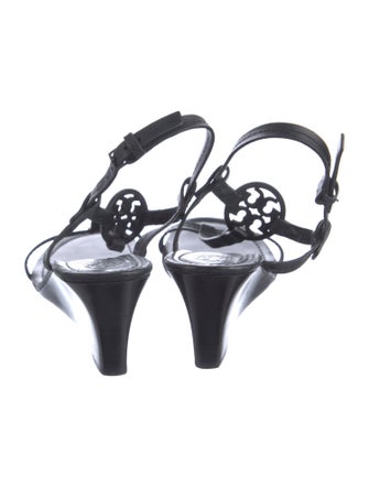 Tory Burch Leather T-Strap Sandals