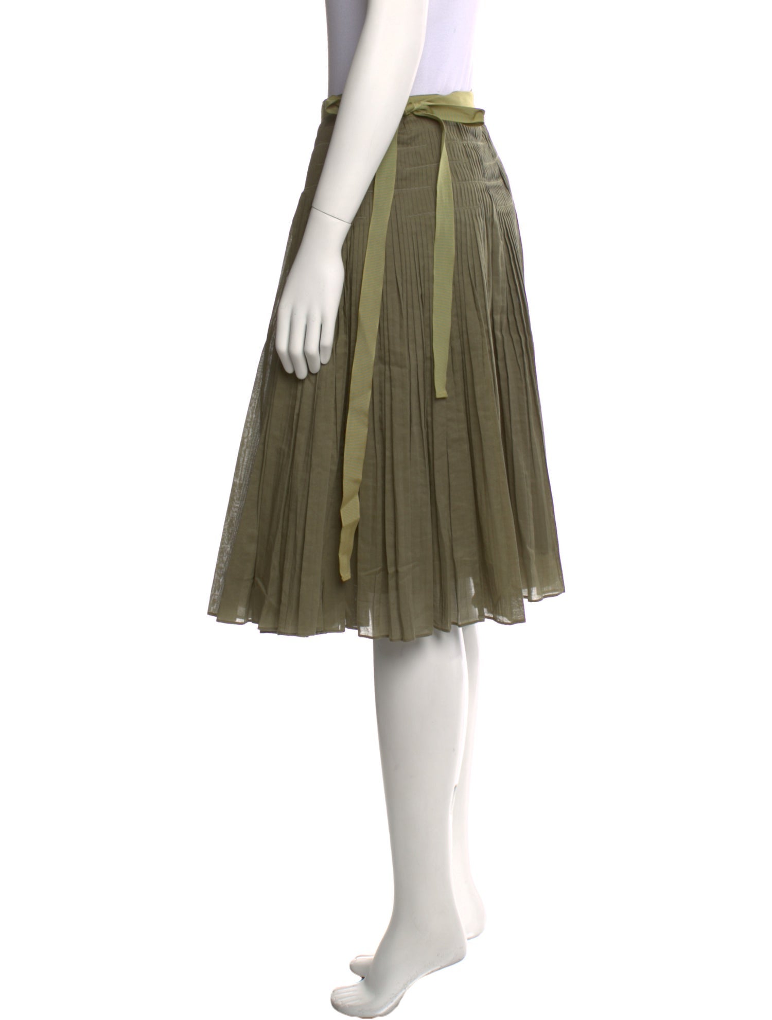 Tory Burch Grosgrain Trim Knee-Length Skirt