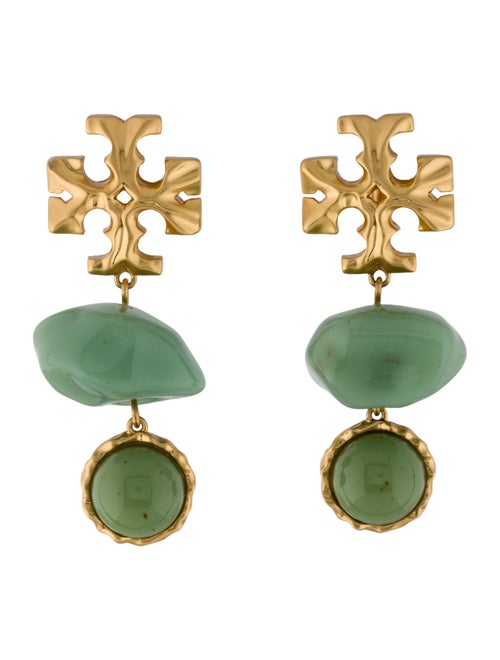 Tory Burch Roxanne Double Drop Clip-On Earrings