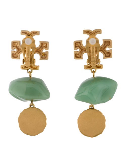 Tory Burch Roxanne Double Drop Clip-On Earrings