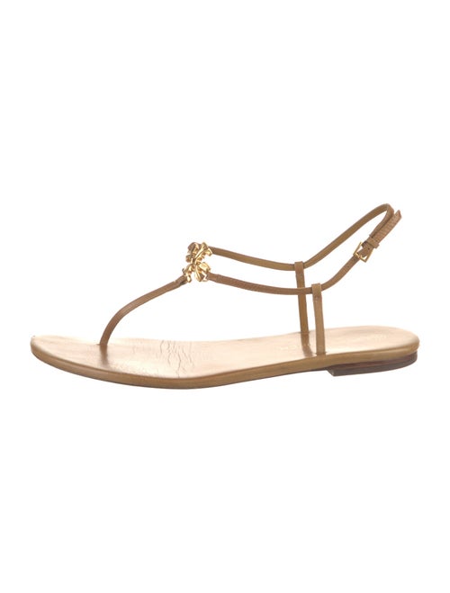 Tory Burch Leather T-Strap Sandals