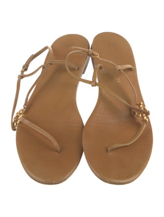 Tory Burch Leather T-Strap Sandals