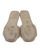 Tory Burch Shearling Crystal Embellishments Slides