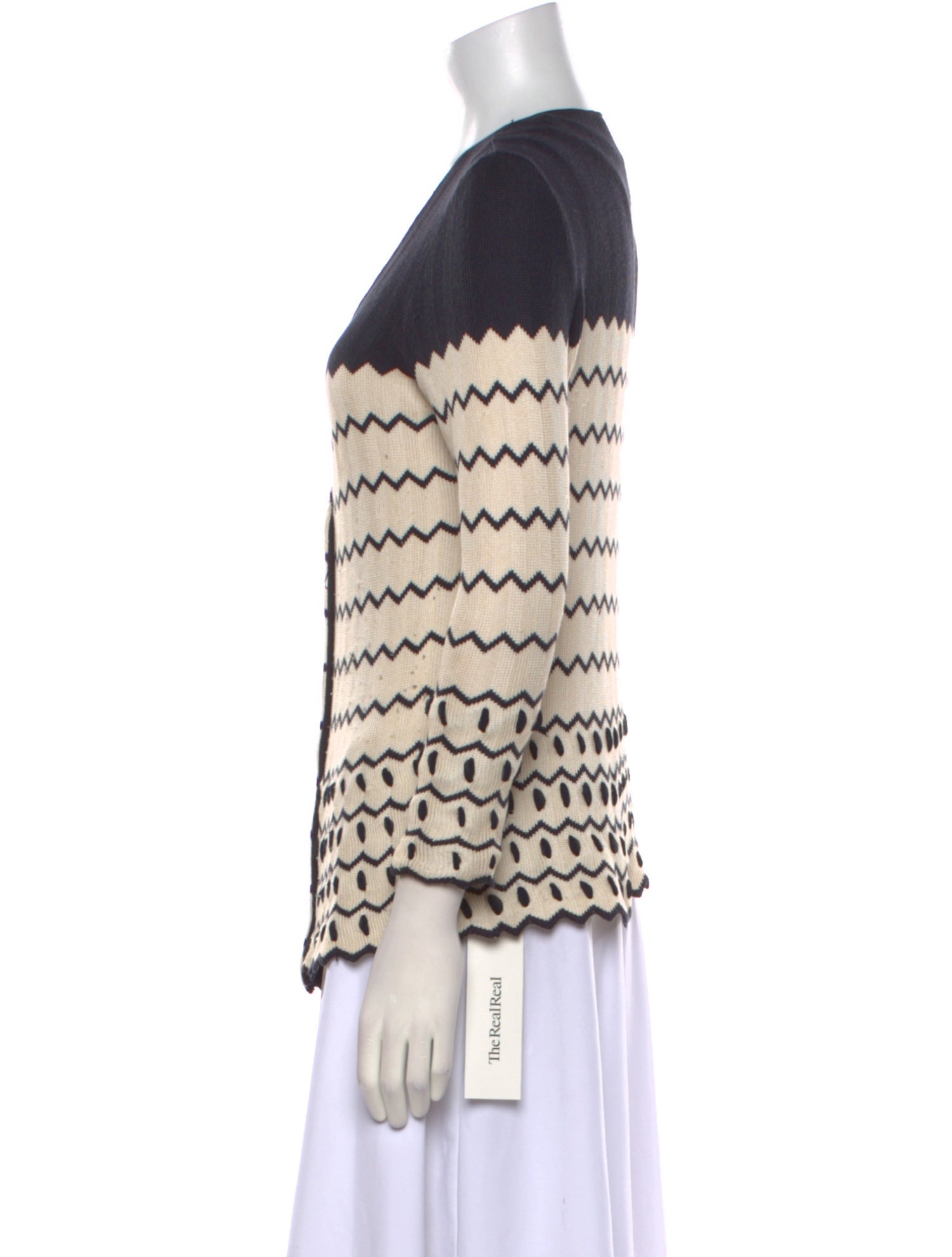 Tory Burch Silk Striped Sweater