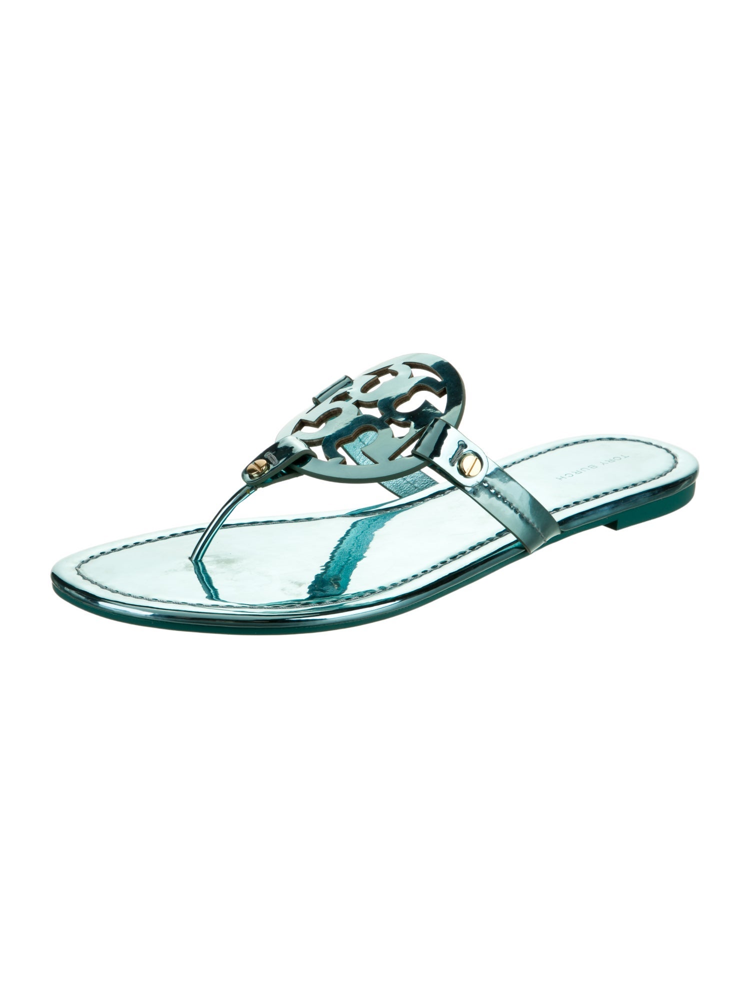 Tory Burch Patent Leather Slides