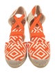 Tory Burch Canvas Printed D'Orsay Pumps