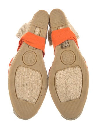 Tory Burch Canvas Printed D'Orsay Pumps