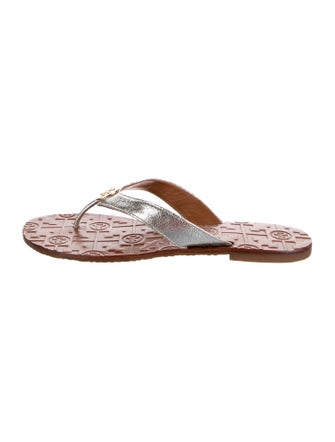 Tory Burch Leather Flip Flops
