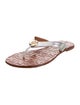 Tory Burch Leather Flip Flops