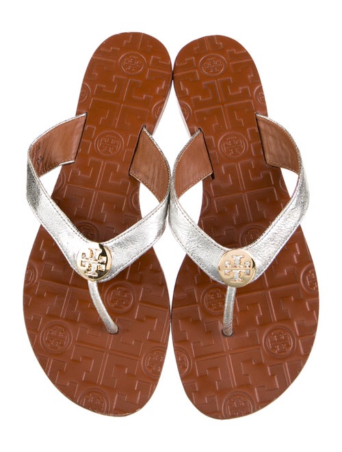 Tory Burch Leather Flip Flops