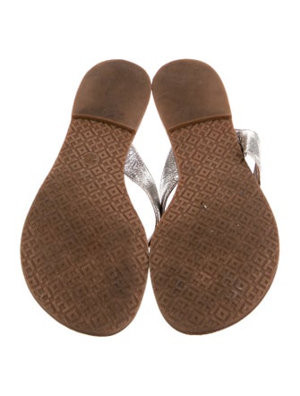 Tory Burch Leather Flip Flops