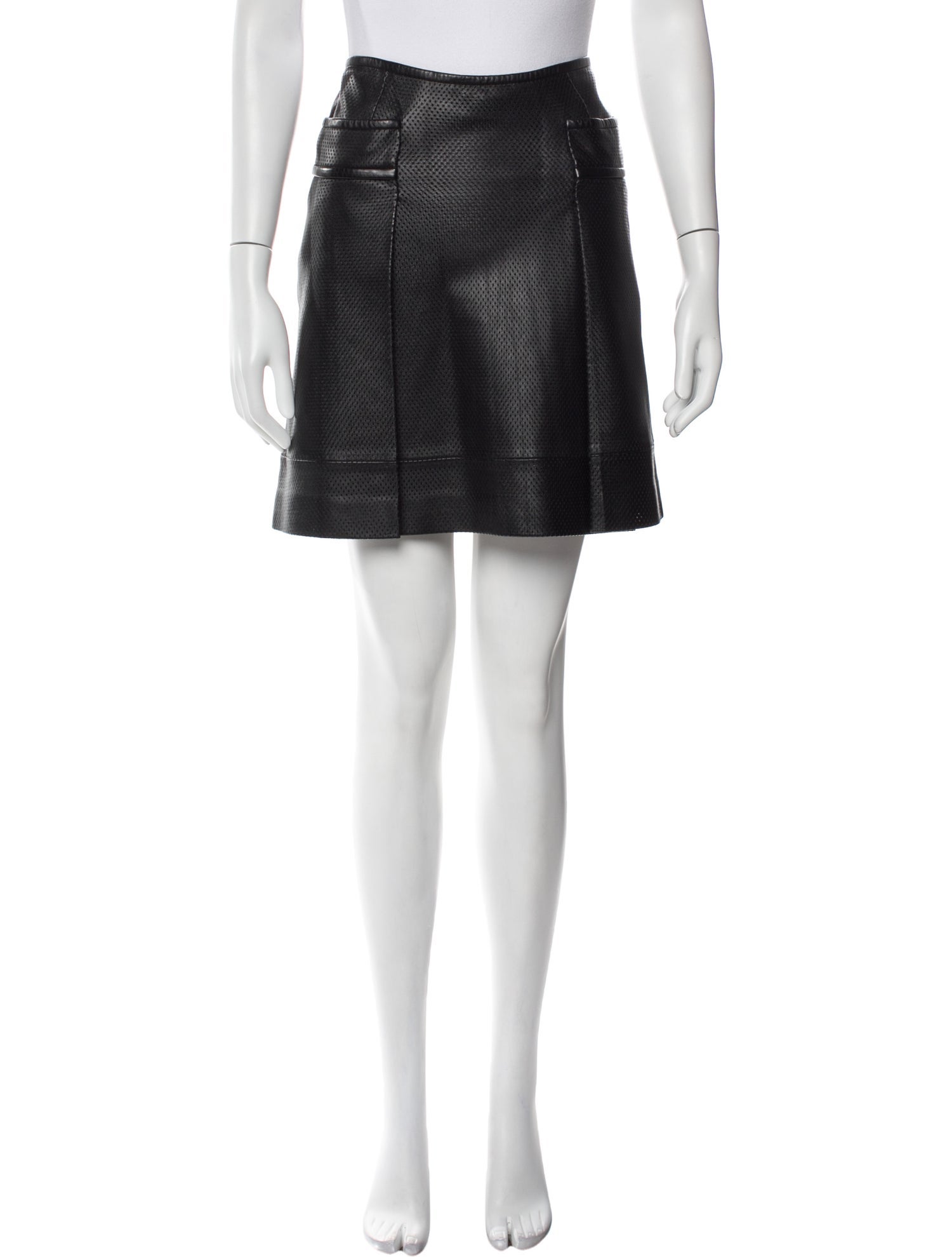 Tory Burch Leather Mini Skirt