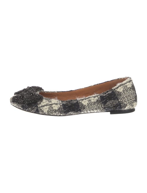 Tory Burch Tweed Printed Flats