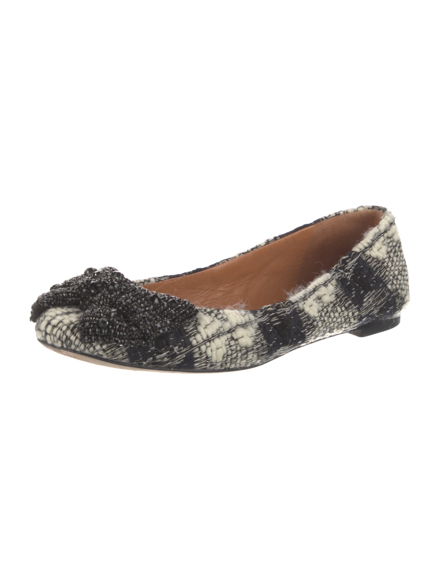 Tory Burch Tweed Printed Flats
