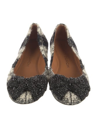 Tory Burch Tweed Printed Flats