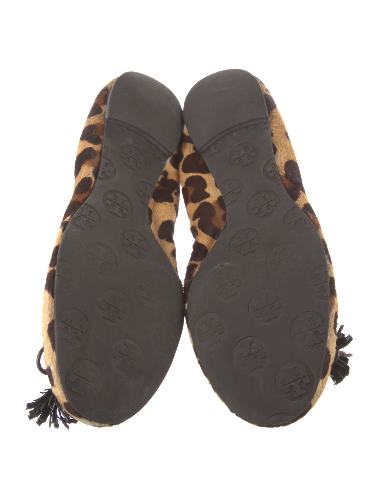 Tory Burch Ponyhair Animal Print Ballet Flats
