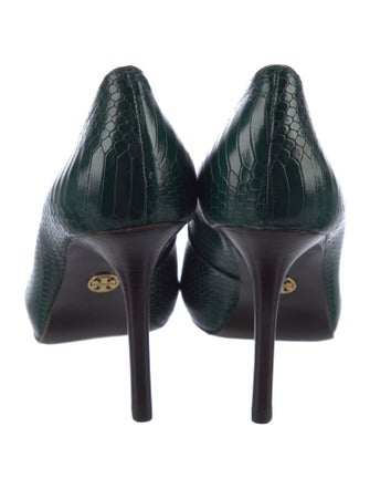 Tory Burch Embossed Leather Pumps