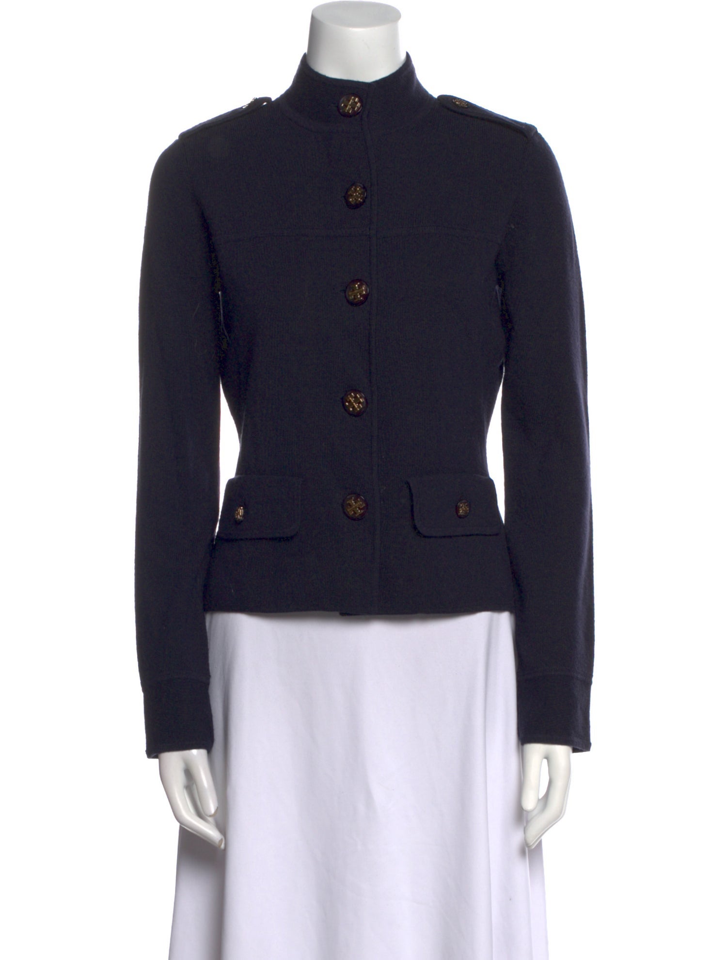 Tory Burch Wool Mock Neck Sweater