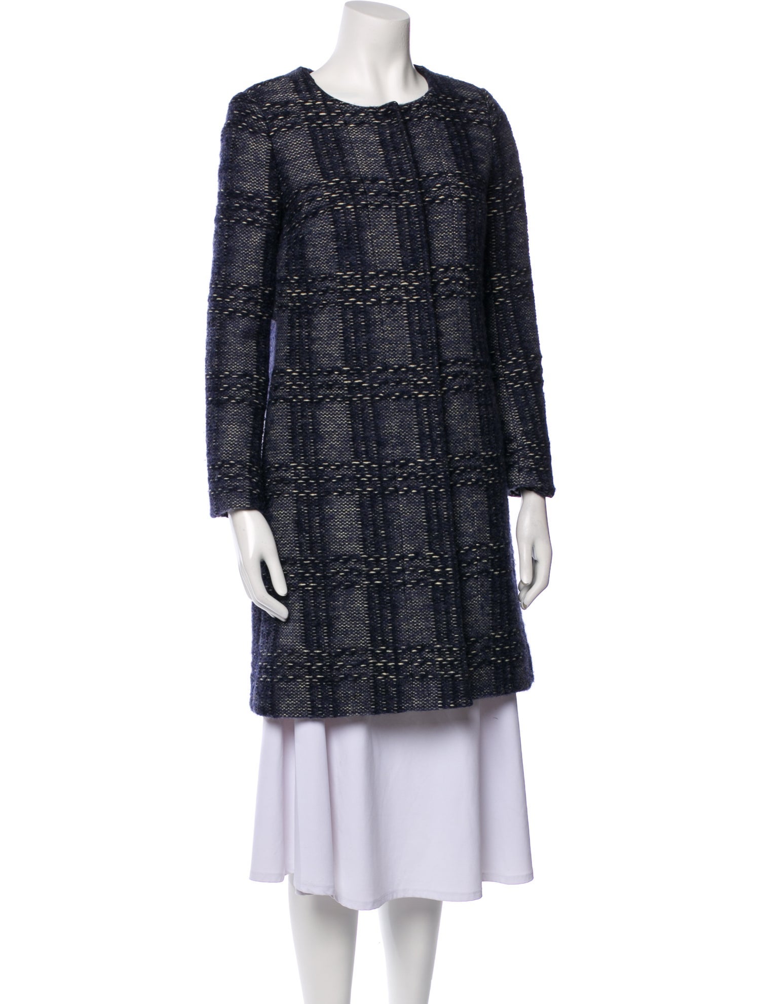 Tory Burch Tweed Pattern Coat