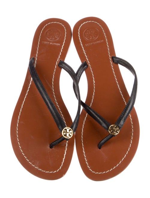Tory Burch Leather Flip Flops