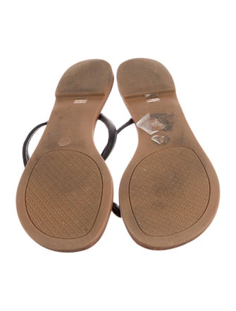 Tory Burch Leather Flip Flops