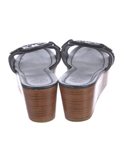 Tory Burch Leather Cutout Accent Slides