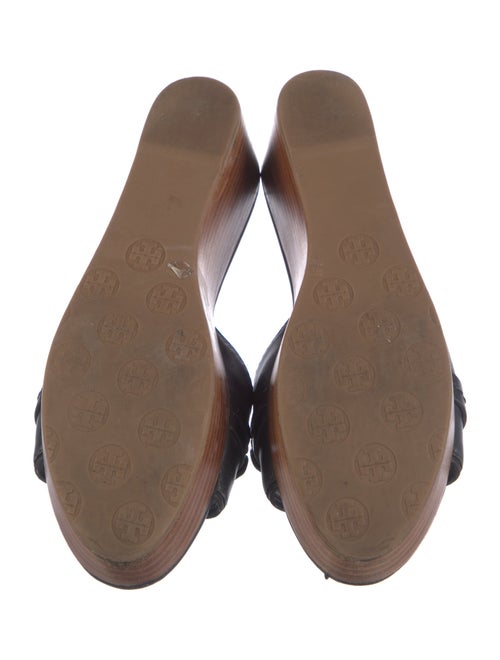 Tory Burch Leather Cutout Accent Slides