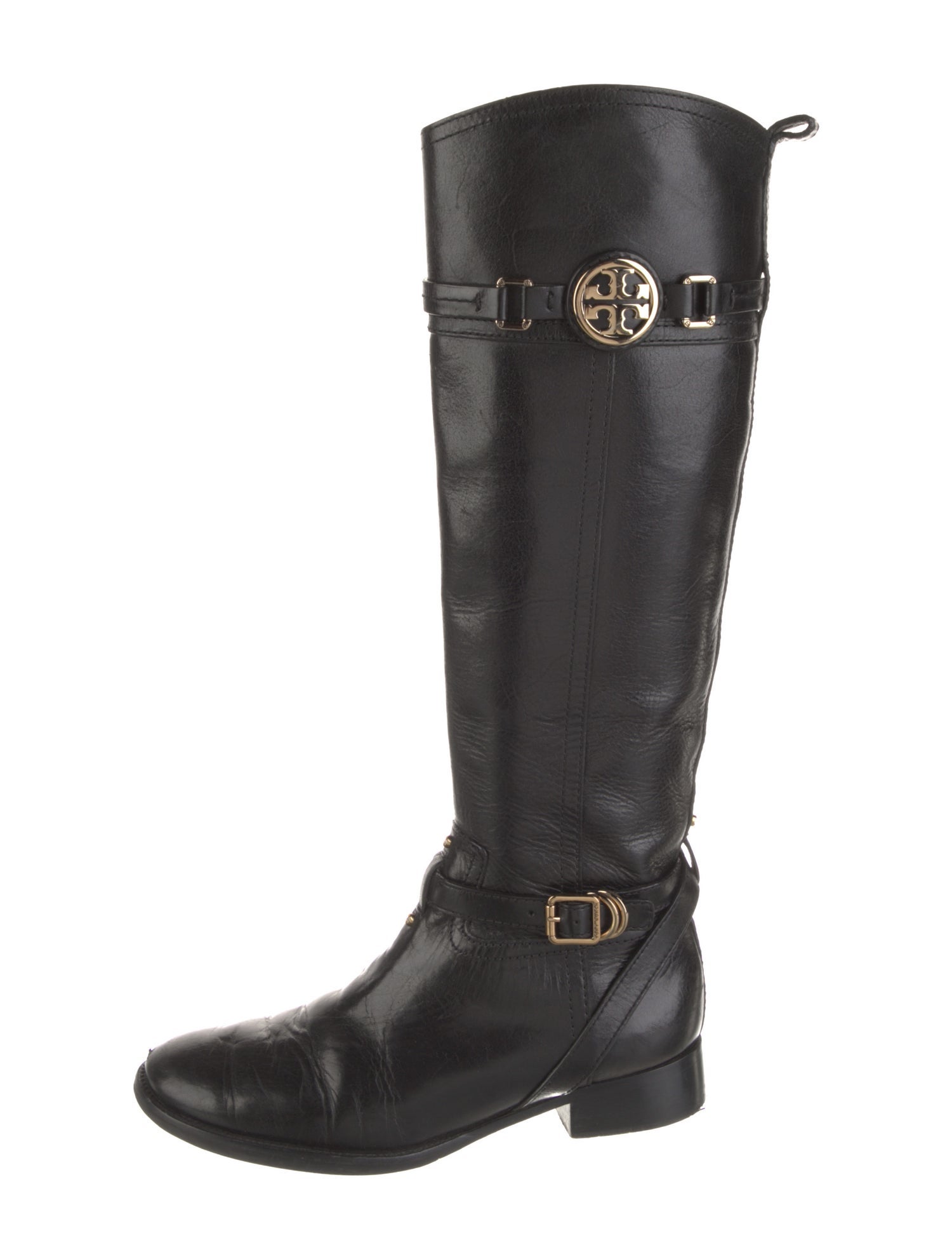 Tory Burch Leather Riding Boots