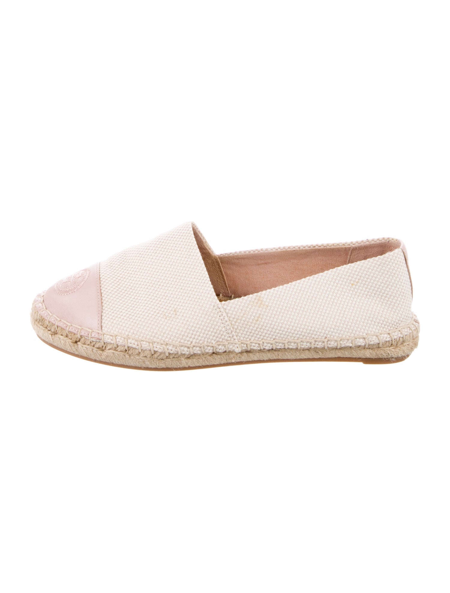 Tory Burch Signature Logo Canvas Espadrilles