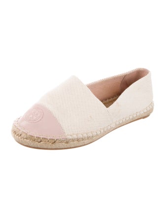 Tory Burch Signature Logo Canvas Espadrilles